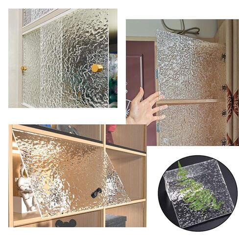ورقة خلفية من نسيج الأكريليك الشفاف مقاس 12 × 12 بوصة، صفائح أكريليك شفافة مزخرفة بسُمك 1/8 بوصة مع نسيج حجري لدعائم المصور، والمشروعات اليدوية اليدوية، وحوامل العرض in Kuwait