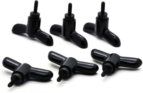 6 Pack T-Type Adjustable Handle, Carbon/Stainless Steel Adjustable Clamping Lever M4 M5 M6(M6*L16 Carbon Steel) in Saudi Arabia