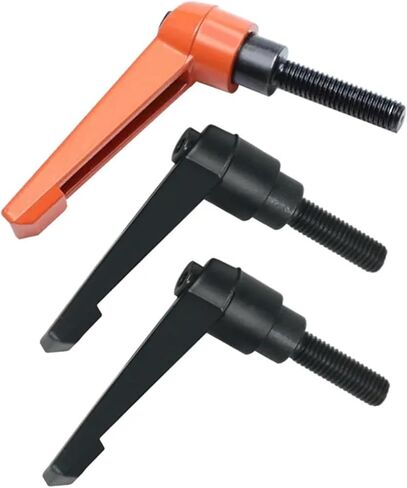 1pc Alloy Steel Clamping Lever Machinery Adjustable Handle Clamping Handle Screws Bolt Locking External Male Thread Knob M4-M12(Orange,M10x25) in Saudi Arabia