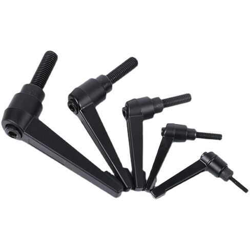 M5*50 * 12/16/20/25/32/40/50MM Handle Adjustable Clamping Lever Thread Push Button Ratchet Female Threaded Stud(M5*50 * 40) in Saudi Arabia