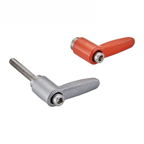 2Pcs M4/M5/M6 x 10/20/30/40mm Adjustable Knobs Handle Male Thread Push Button Ratchet Quick Release Locking Rotating Bolt, Adjustable Handle L-Type(M5 Female) in Saudi Arabia