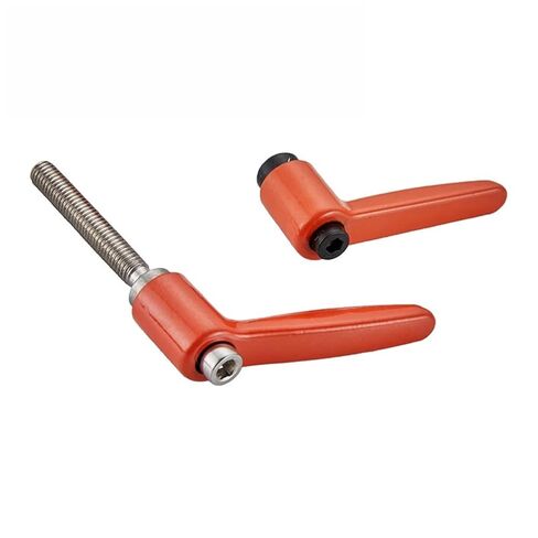 2Pcs M4/M5/M6 x 10/20/30/40mm Adjustable Knobs Handle Male Thread Push Button Ratchet Quick Release Locking Rotating Bolt, Adjustable Handle L-Type(M5 Female) in Saudi Arabia