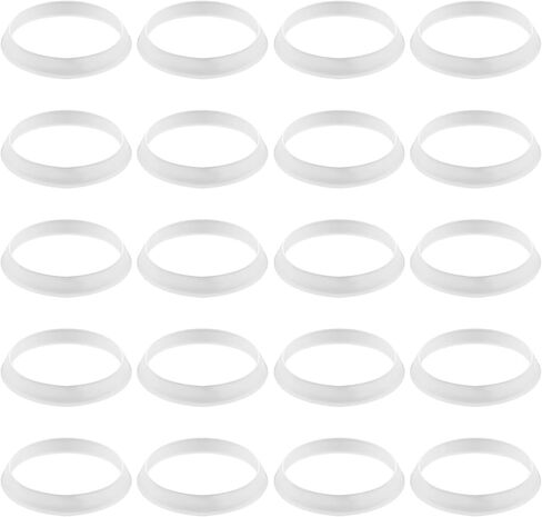 20pcs Cone Seal Rings, Rubber Slip Joint Washers Plumbing Waste Pipe Seal Ring Kitchen Sink Drain Cone Gasket for 1 1/2 Inch Drain Pipe (Black) in Saudi Arabia