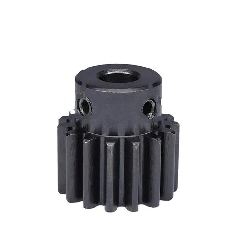 Steel Heavy Duty Motor Pinion Gear 1.5M 15/16T Spur Gear Carbon Steel Blackening High Frequency Quenching Bore 5-8mm(1.5M16T (Bore 7 mm)) in Saudi Arabia