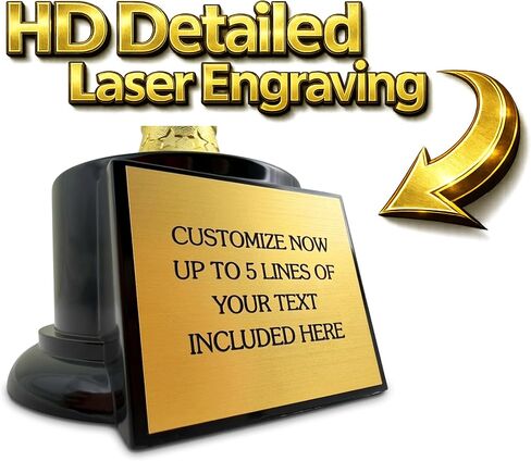 Awards4U Spelling Bee Trophy with Personalized Engraving Plate - 7" Tall Gold Bee Award on Black Base - Custom Spelling Competition Trophy for School Classroom Contest or Academic Achievement in Kuwait