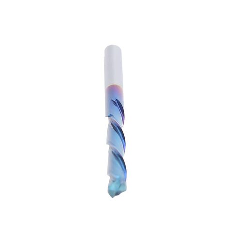 2 Flute End Mill Straight Shank Tungsten Steel Milling, CNC Engraving with Blue Coating, Double Flute Spiral Bit for Milling Low Carbon Steel, Aluminum, in Saudi Arabia