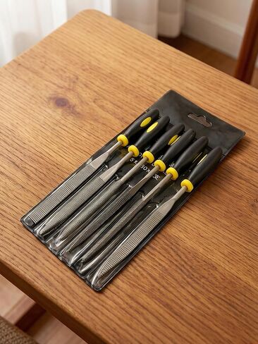 6-Piece 140mm Mini Metal Rasp Needle File Set, Wood Carving Tools for Steel & Woodworking, Hand File Tool Kit for Precision Filing and Shaping in Saudi Arabia