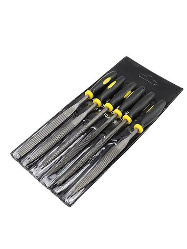 6-Piece 140mm Mini Metal Rasp Needle File Set, Wood Carving Tools for Steel & Woodworking, Hand File Tool Kit for Precision Filing and Shaping in Saudi Arabia