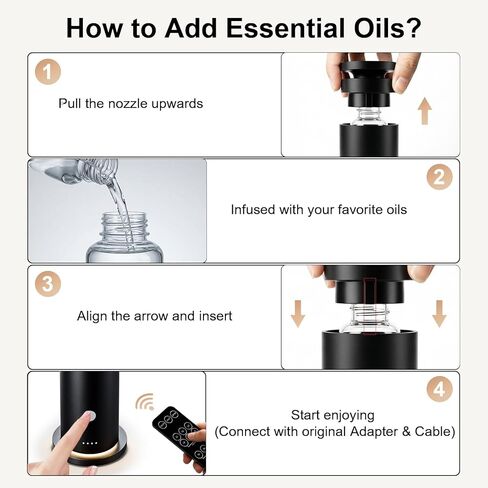 مجموعة أدوات توزيع الروائح العطرية بدون ماء مع 5 زيوت عطرية، ماكينة توزيع الروائح العلاجية الفاخرة من فئة الفنادق بمساحة 1500 قدم مربع، ناشرات هواء بوزن 4.06 أونصة/120 مل للمنزل والفنادق والمنتجعات الصحية الكبيرة in Kuwait