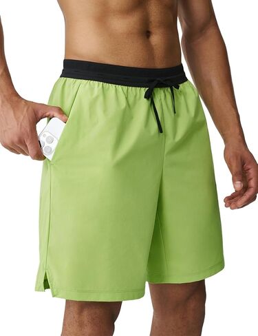 K-Swiss Men's Athletic Workout Shorts with Pockets - Lightweight Breathable Tennis Running Gym Training Shorts in Saudi Arabia