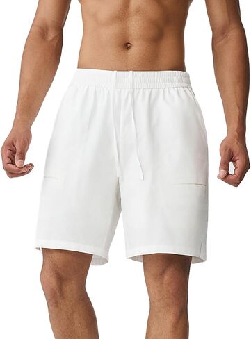 شورت تنس رجالي من K-Swiss مع جيوب كروية - شورت رياضي خفيف الوزن للجري أثناء تمرين كرة البيسبول in Saudi Arabia