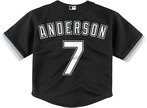 Outerstuff Tim Anderson Chicago White Sox #7 MLB Infant Toddler Black Alternate Player Jersey in Saudi Arabia