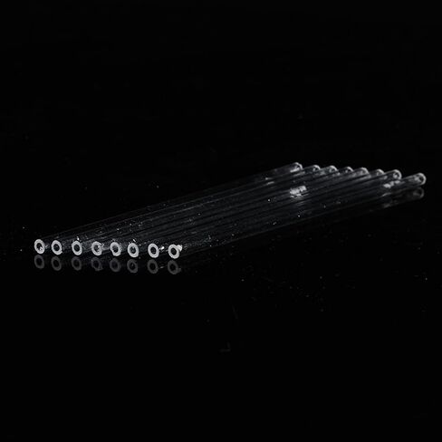 Quartz Capillary Glass Tubes Capillary Tubes Optical Laboratory Consumables LAB Supply, Length/100mm (50, φ1.5mm * φ0.8mm) in Saudi Arabia
