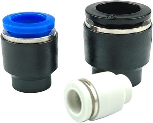 Pneumatic Connector PPF Pipe Cap Straight Through Quick Plugs 04/6/8/10/12/14/16 1Pcs(PPF-14(White)) in Saudi Arabia