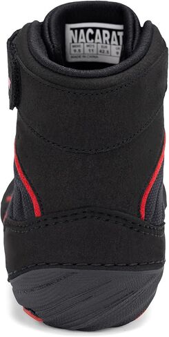 NACARAT Men's Wrestling Shoes – High Top Boxing Boots & Weightlifting Sneakers with Non-Slip Sole, Breathable Mesh Combat Sports Footwear for Gym, Squat, and Deadlift in Saudi Arabia