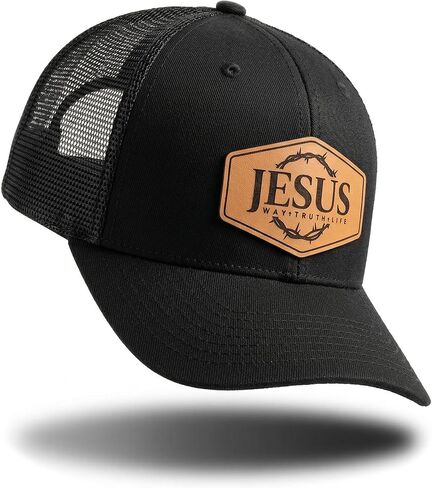Leather Patch Truker Hat for Men & Women in Saudi Arabia