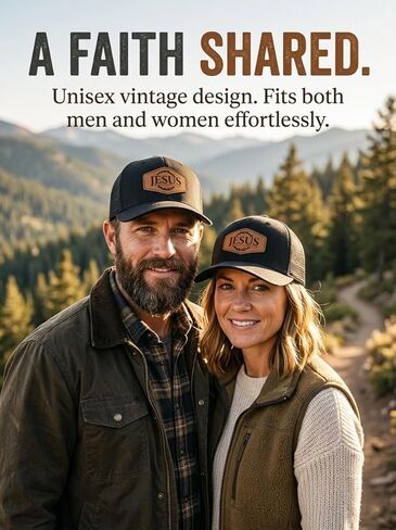Leather Patch Truker Hat for Men & Women in Saudi Arabia