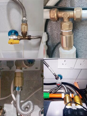 صمام فحص نحاسي DN15 1/2 بوصة أنبوب ذكر × أنبوب ذكر، يمنع التدفق الخلفي للمياه، موصلات أنابيب المياه، مناسب لبرج المياه، حديقة الكرفان، سخان المياه، أنابيب المياه، محولات السباكة، موصلات الأنابيب in Kuwait