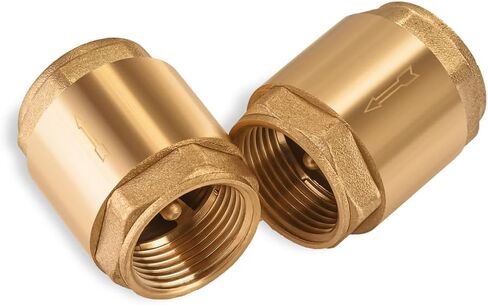 2 pcs Brass One Way Check Valve 3/4" Female Backflow Preventer, Check Valve for Repair NPT Female Thread Brass Float Reinforced - 0,75 inch Float Brass in Saudi Arabia