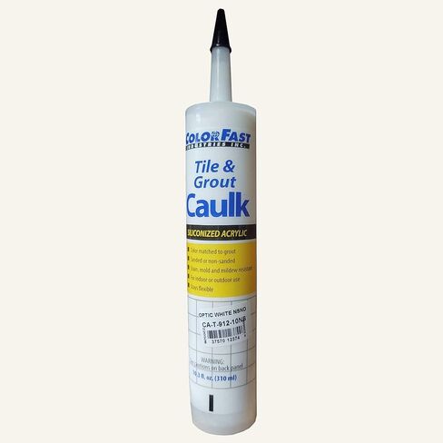 Colored Caulk by Colorfast - Color Matched Tec Color Optic White (Unsanded/Smooth) in Kuwait
