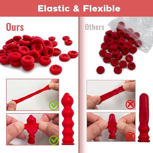 SNAIL GARDEN 102Pcs Reusable Caulk Caps with Scratch Awl & Cleaning Pads, Elastic Caulk Tube Sealer Caps for Sealing Various Caulking Tubes in Saudi Arabia
