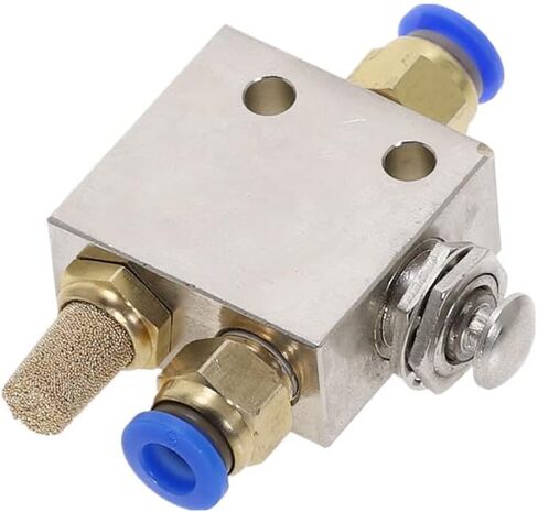 Air Valve, Toggle Switch, TAC2-31P 1/8"" Male Thread 2 Position 3 Way Metal Push Button Switchs Mechanical Pneumatic Exhaust Valves Fittings in Saudi Arabia