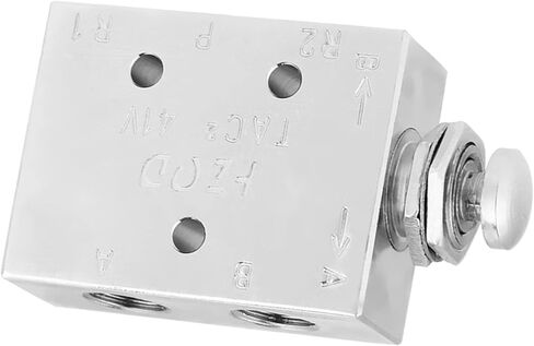 ZJchao Pneumatic Switch, Mechanical Control Switches 3 Way Air Toggle Switch TAC2-41P 2 Position 3 Way Air Pneumatic Knob Control Toggle Valve ON OFF Valve in Saudi Arabia