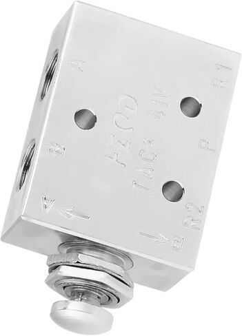 ZJchao Pneumatic Switch, Mechanical Control Switches 3 Way Air Toggle Switch TAC2-41P 2 Position 3 Way Air Pneumatic Knob Control Toggle Valve ON OFF Valve in Saudi Arabia