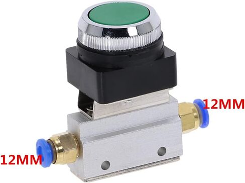 Air Valve, Toggle Switch, 1 Piece Mechanical Valves 1/8"" Thread 2 Position 3 Way Flat Push Button Momentary Pneumatic Switchs MOV-321PP in Saudi Arabia