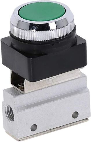 Air Valve, Toggle Switch, 1 Piece Mechanical Valves 1/8"" Thread 2 Position 3 Way Flat Push Button Momentary Pneumatic Switchs MOV-321PP in Saudi Arabia
