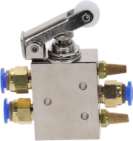 Air Valve, Exhaust Toggle Switch, TAC2-41P 2 Position 5 Way Roller Lever Switchs Mechanical Pneumatic Valves 1/8"" Female Thread Fittings in Saudi Arabia