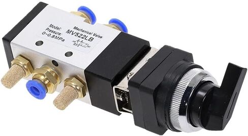 Air Valve, Toggle Switch, Right Pneumatics Select Switchs MV522 Series MV522LB 2 Position Mechanical Valves 2 Gear in Saudi Arabia