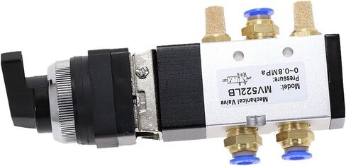 Air Valve, Toggle Switch, Right Pneumatics Select Switchs MV522 Series MV522LB 2 Position Mechanical Valves 2 Gear in Saudi Arabia