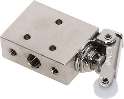 Air Valve, Exhaust Toggle Switch, TAC2-41P 2 Position 5 Way Roller Lever Switchs Mechanical Pneumatic Valves 1/8"" Female Thread Fittings in Saudi Arabia