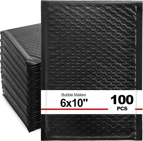 Nicunom 100 Pack Poly Bubble Mailers 6x10 Inch Self Seal Padded Envelopes Waterproof Shipping Envelopes, Purple in Saudi Arabia