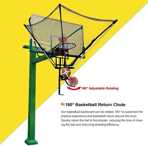 Basketball Shot Return Apparatus Lightweight Suspended Training for Indoor/Outdoor Hoop Funnel-Shaped Rebounder Black Shooting Practice in Saudi Arabia