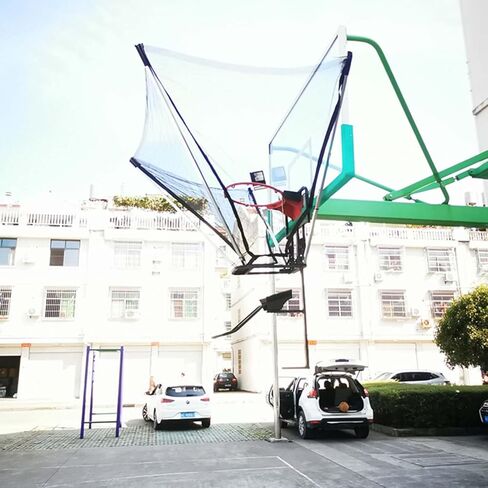 Basketball Shot Return Apparatus Lightweight Suspended Training for Indoor/Outdoor Hoop Funnel-Shaped Rebounder Black Shooting Practice in Saudi Arabia