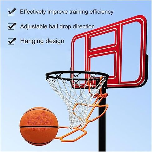 Basketball Hoop Returner Shot Return Apparatus Orange Aid for Adult Kids School Attachment Shooting Trainer in Saudi Arabia