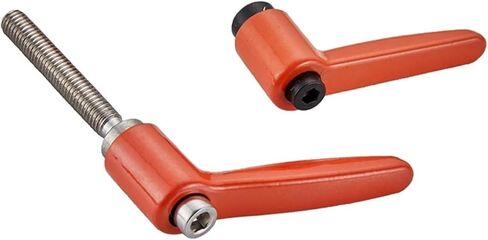 Fixing Clamping Lever Handle 2Pcs - Adjustable Handle L-Type Stud Push Button Ratchet Knob Male Thread or Female Thread M4 M5 M6(M5*20 Male) in Saudi Arabia