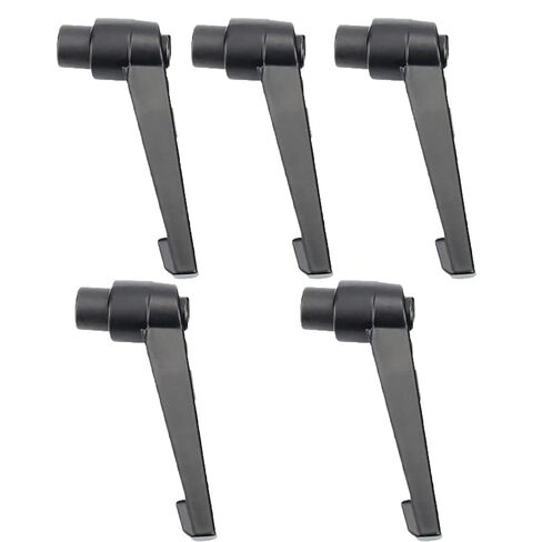 5 Pcs M6 Adjustable Knobs Handle Female Thread Push Button Ratchet Quick Release Locking Rotating Bolt, Black in Saudi Arabia