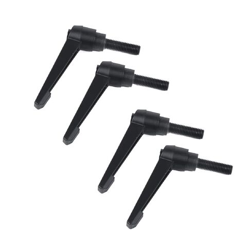 4 Pcs M4*50 * 10/12/16/20/25/30 Handle Adjustable Clamping Lever Thread Push Button Ratchet Female Threaded Stud(M4*50 * 25) in Saudi Arabia