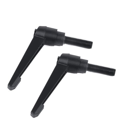 M16 x 32/40/50/63/80mm Handle Adjustable Clamping Lever Thread Push Button Ratchet Female Threaded Stud, 2 Pcs(M16*114 * 40) in Saudi Arabia
