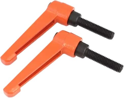 1PC M4 M5 M6 M8 M10 M12 M16 Orange Colour Clamping Lever Machinery Adjustable Handle Locking External Male Thread Knob(Screw M8x60mm) in Saudi Arabia