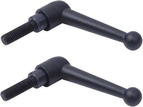 Thread Clamping Lever Handle 2 Pcs, Adjustable Clamping Lever Handles M6/M8/M10/M12/M16, for Machinery Welding Printing Equipment(M8*63 * 40) in Saudi Arabia