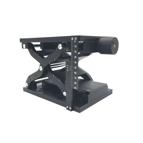 Z-axis Manual Scissor Lift Table Optical Vertical Lift fine Adjustment(20kg Load-120x80mm) in Saudi Arabia