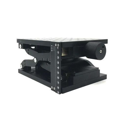 Z-axis Manual Scissor Lift Table Optical Vertical Lift fine Adjustment(20kg Load-120x80mm) in Saudi Arabia