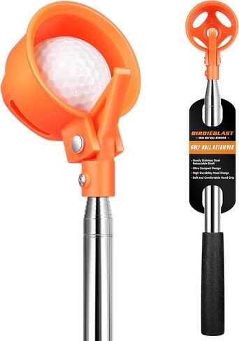 Golf Ball Retriever, 9Ft/12Ft/17Ft/20Ft Professional Stainless Steel Golf Ball Retriever, Telescopic Golf Ball Retriever for Water in Kuwait