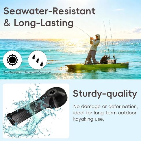 مقبض توجيه مكون من قطعتين لـ Hobie Pro Angler، مقبض كاياك مناسب لـ PA12 PA14 PA17t Tandem Island Adventure Island، مقابض توجيه الدفة البديلة لملحقات Hobie Kayak، سهلة التركيب in Kuwait