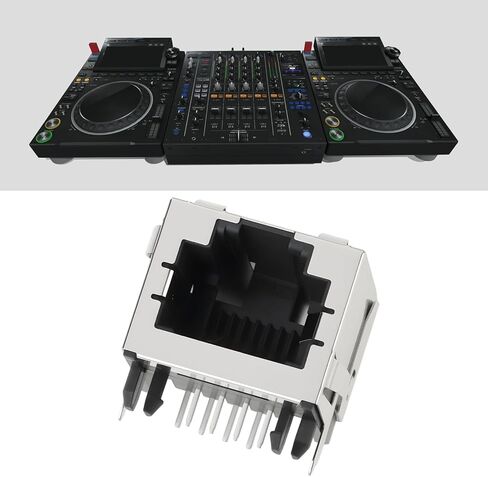 eMagTech RJ45 Ethernet Socket VKN2023 Compatible with Pioneer CDJ3000 CDJ900NSX CDJ2000NXS2 DJM900NXS DJM900NXS2 DJM900SRT in Saudi Arabia