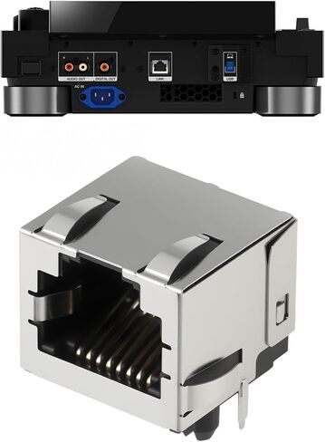 eMagTech RJ45 Ethernet Socket VKN2023 Compatible with Pioneer CDJ3000 CDJ900NSX CDJ2000NXS2 DJM900NXS DJM900NXS2 DJM900SRT in Saudi Arabia